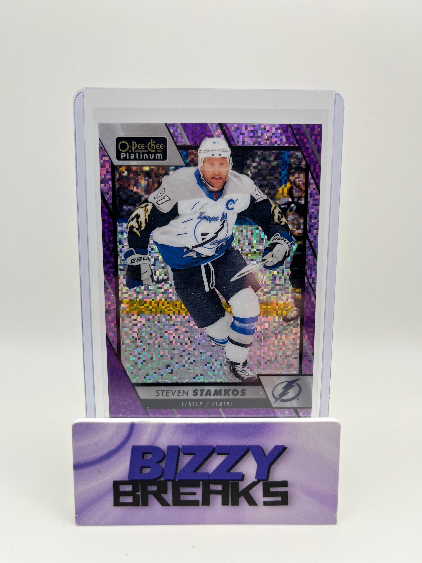 *SINGLES* STEVEN STAMKOS PLATINUM VIOLET PIXELS 168/299 TAMPA BAY LIGHTNING