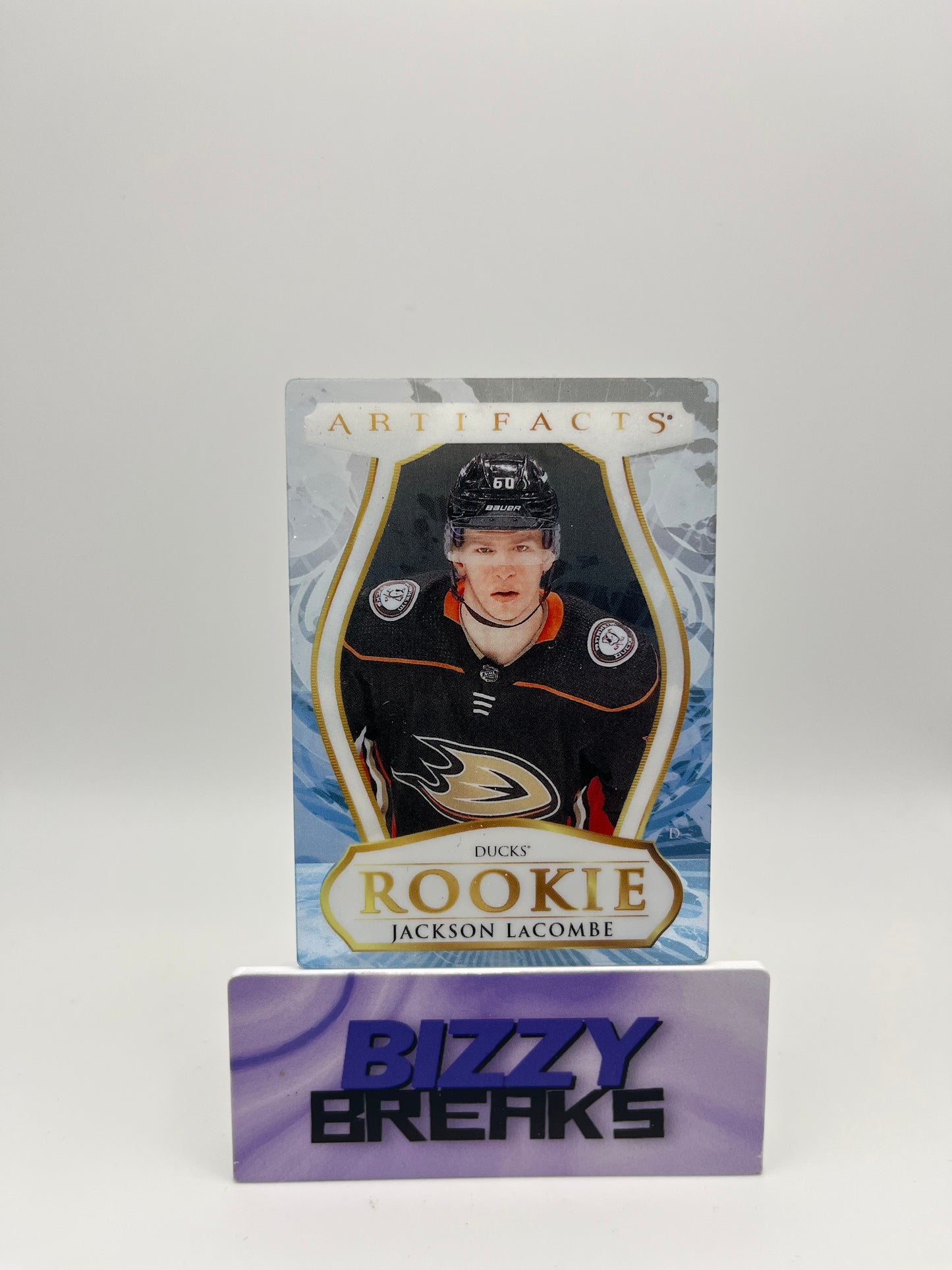 *SINGLES* JACKSON LACOMBE ARTIFACTS PLEXI ROOKIE SSP ANAHEIM DUCKS