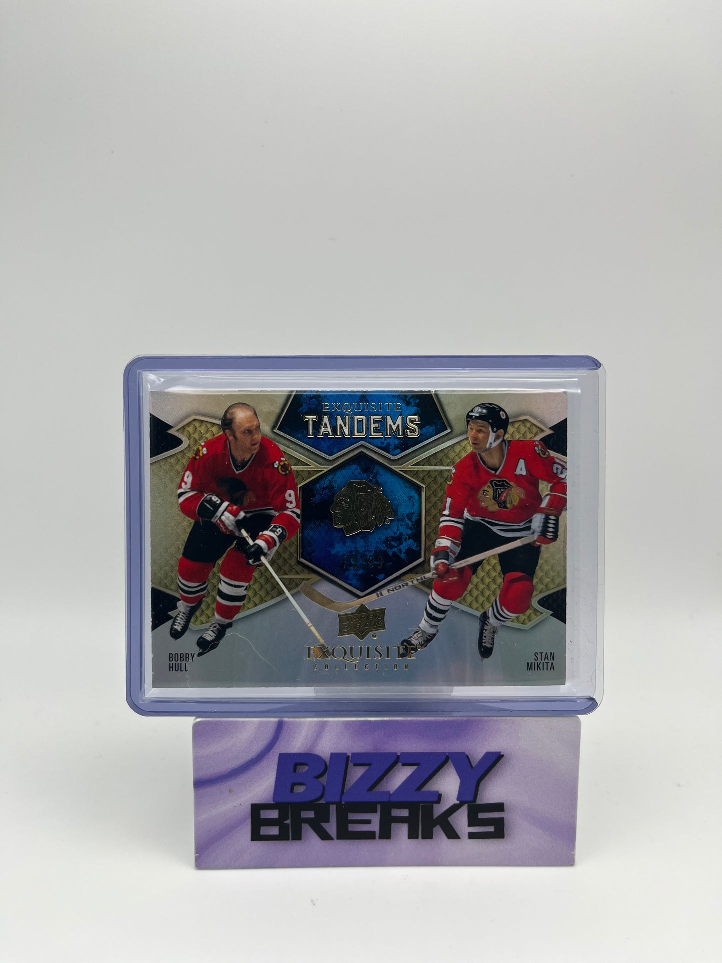 *SINGLES* BOBBY HULL STAN MIKITA EXQUISITE TANDEMS GOLD 75/99 CHICAGO BLACKHAWKS