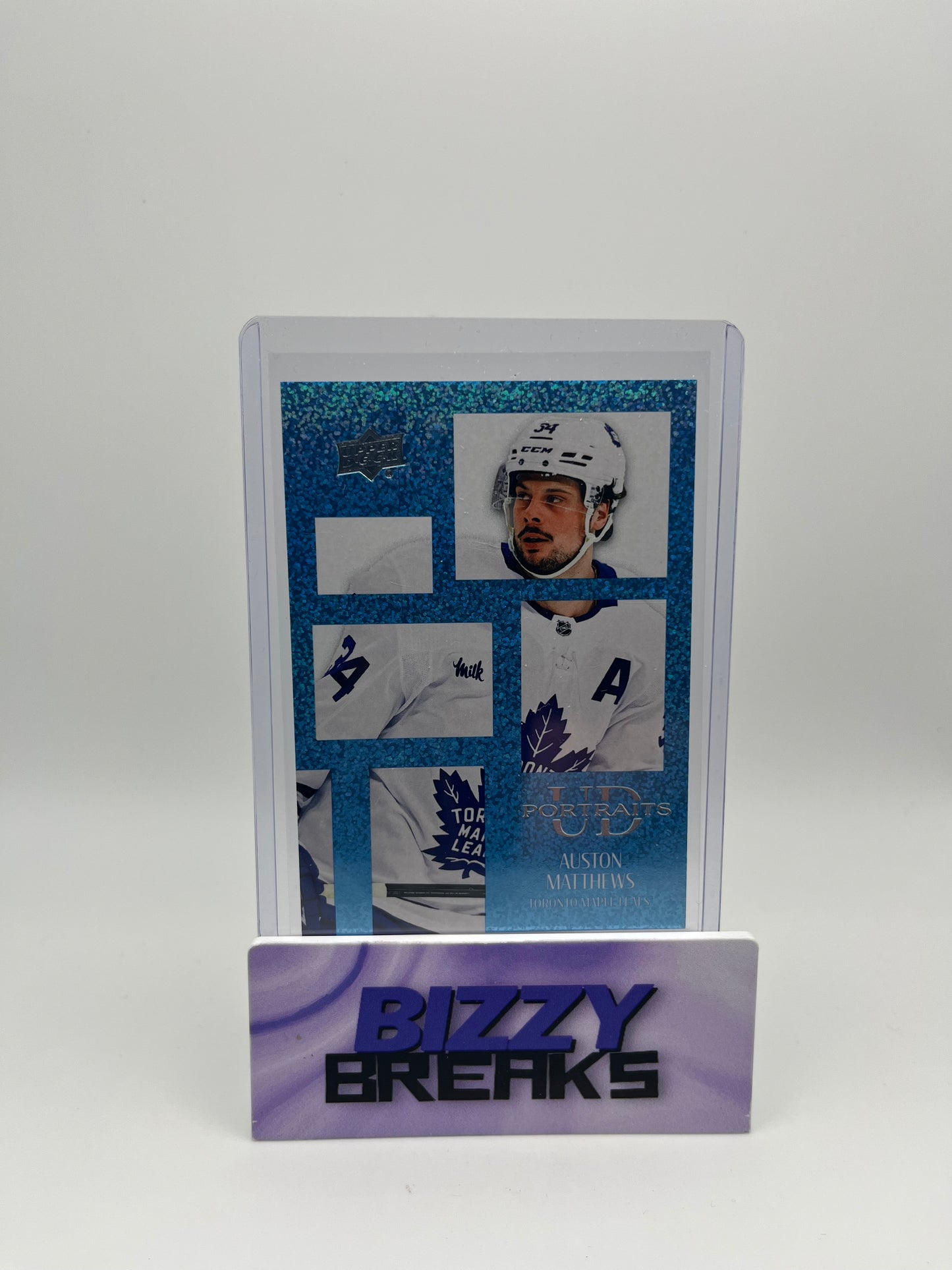 *SINGLES* AUSTON MATTHEWS UD PORTRAITS SPECKLE TORONTO MAPLE LEAFS