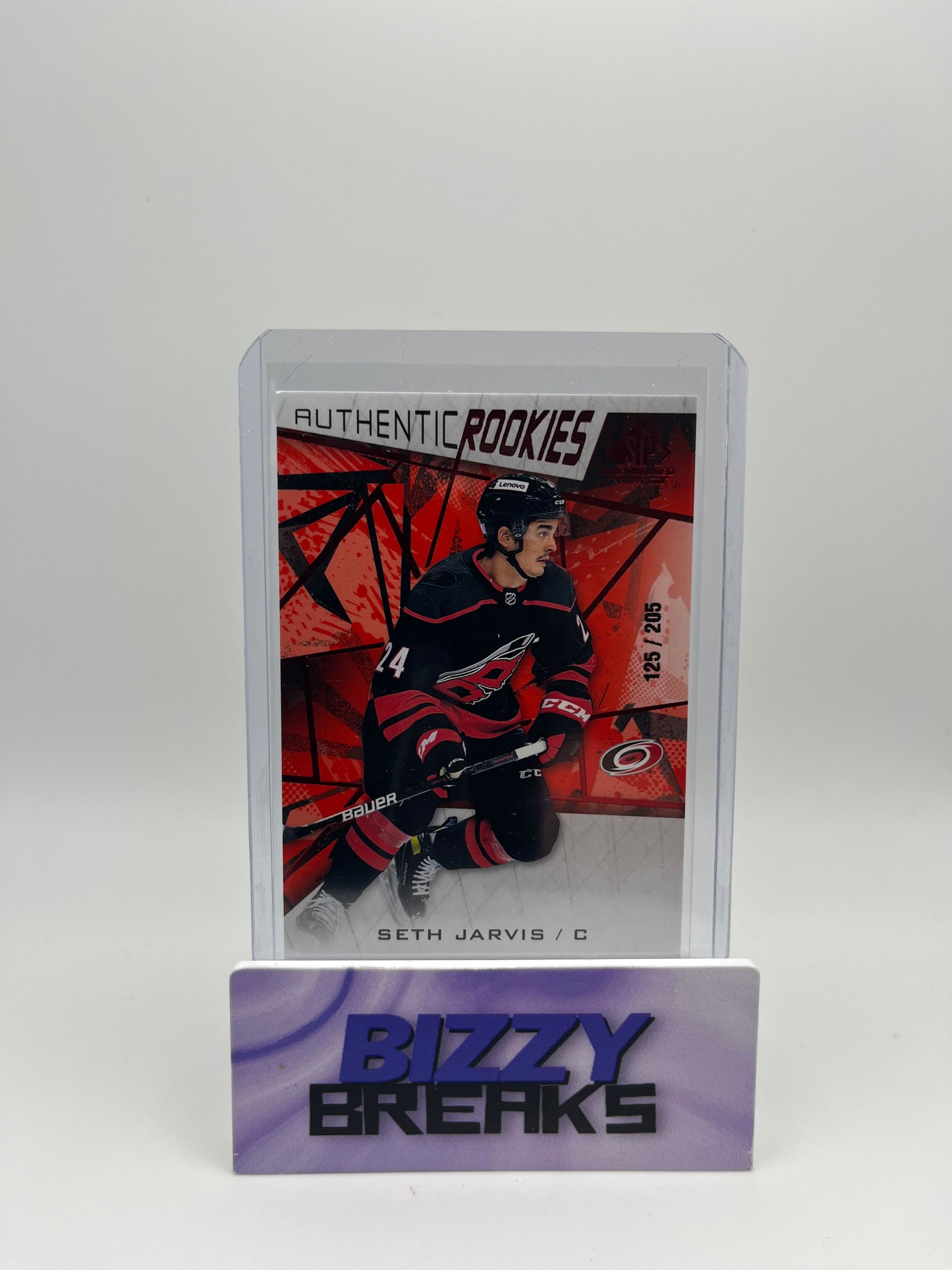 *SINGLES* SETH JARVIS AUTHENTIC ROOKIES 125/205 CAROLINA HURRICANES