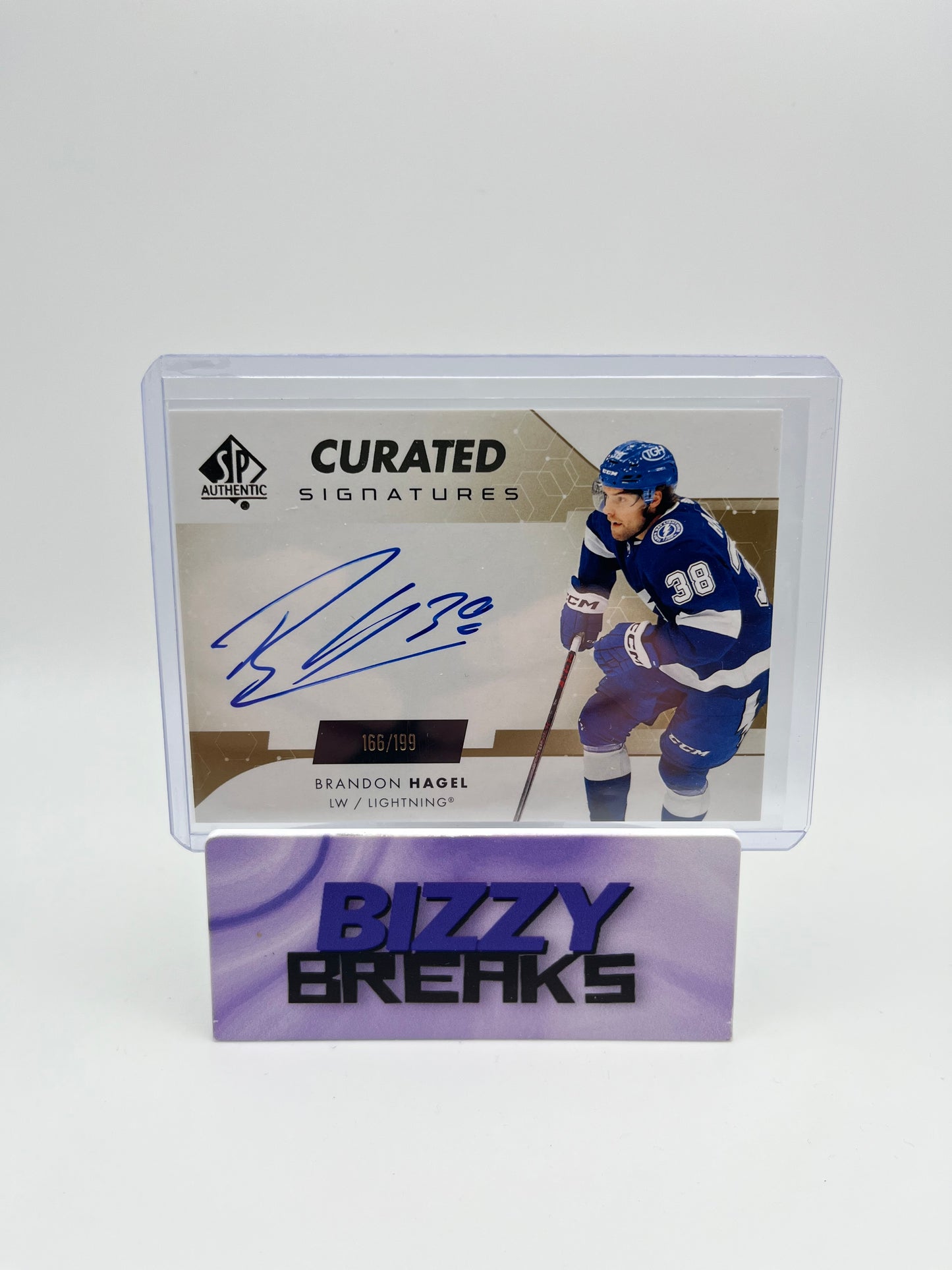 *SINGLES* BRANDON HAGEL CURATED SIGNATURES 166/199 TAMPA BAY LIGHTNING
