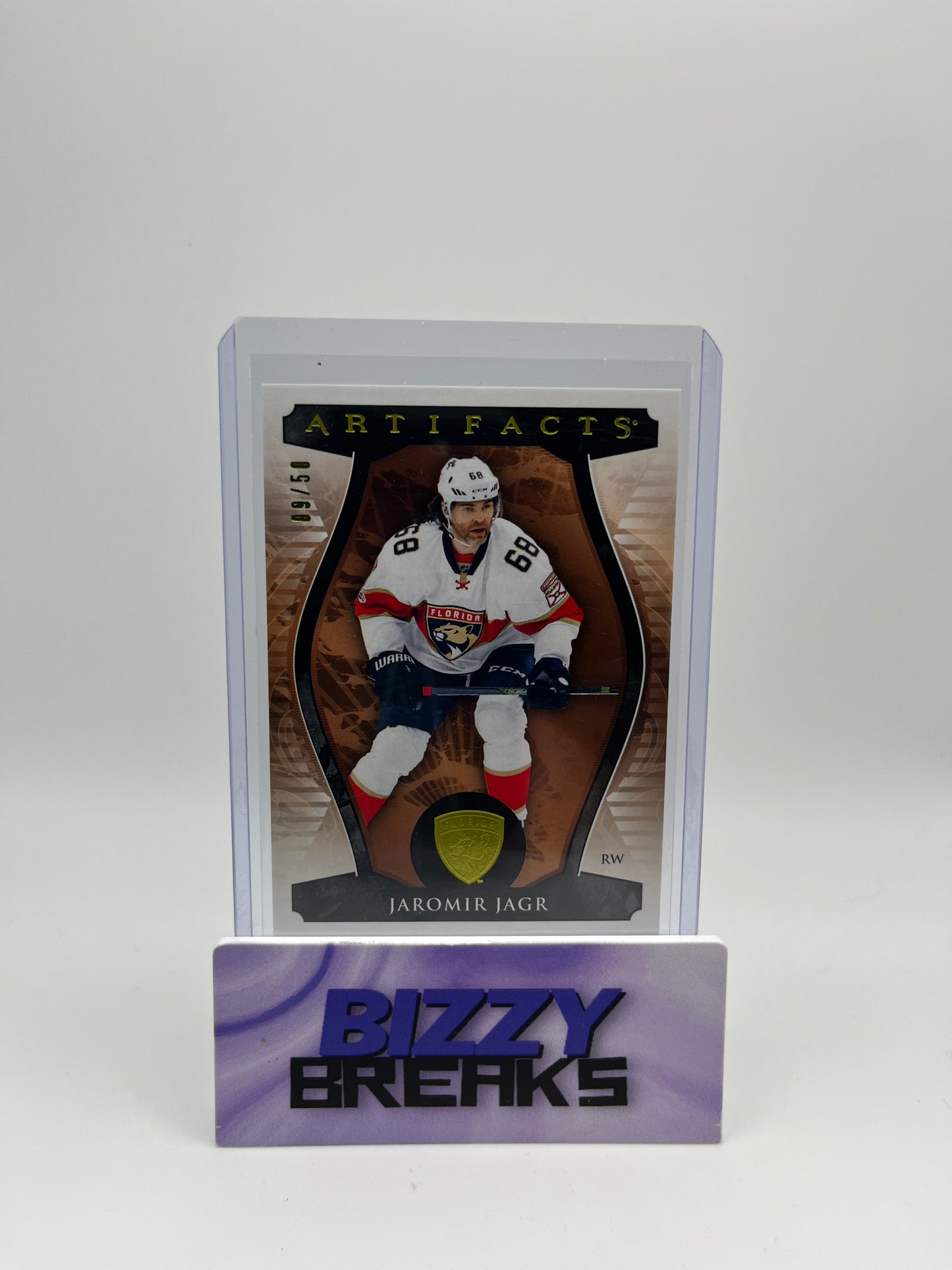 *SINGLES* JAROMIR JAGR ARTIFACTS YELLOW 09/50 FLORIDA PANTHERS