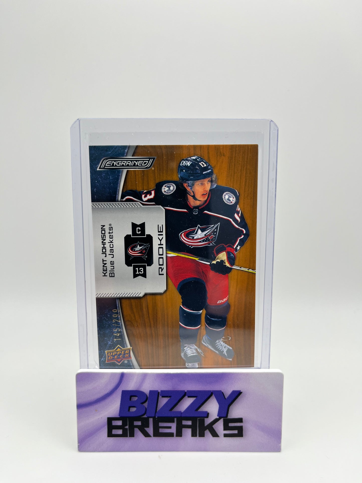 *SINGLES* KENT JOHNSON ENGRAINED ROOKIE OAK 145/299 COLUMBUS BLUE JACKETS