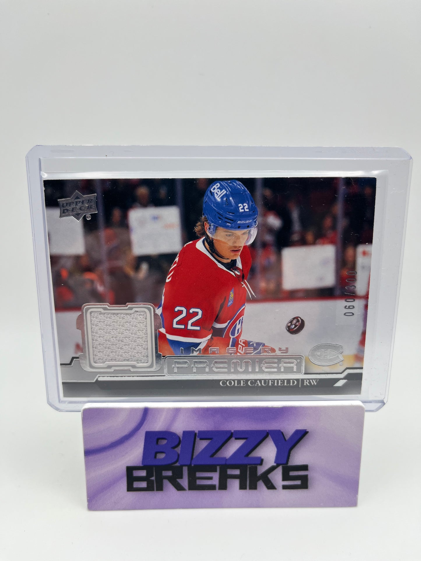 *SINGLES* COLE CAUFIELD PREMIER IMAGERY JERSEY /300 MONTREAL CANADIENS