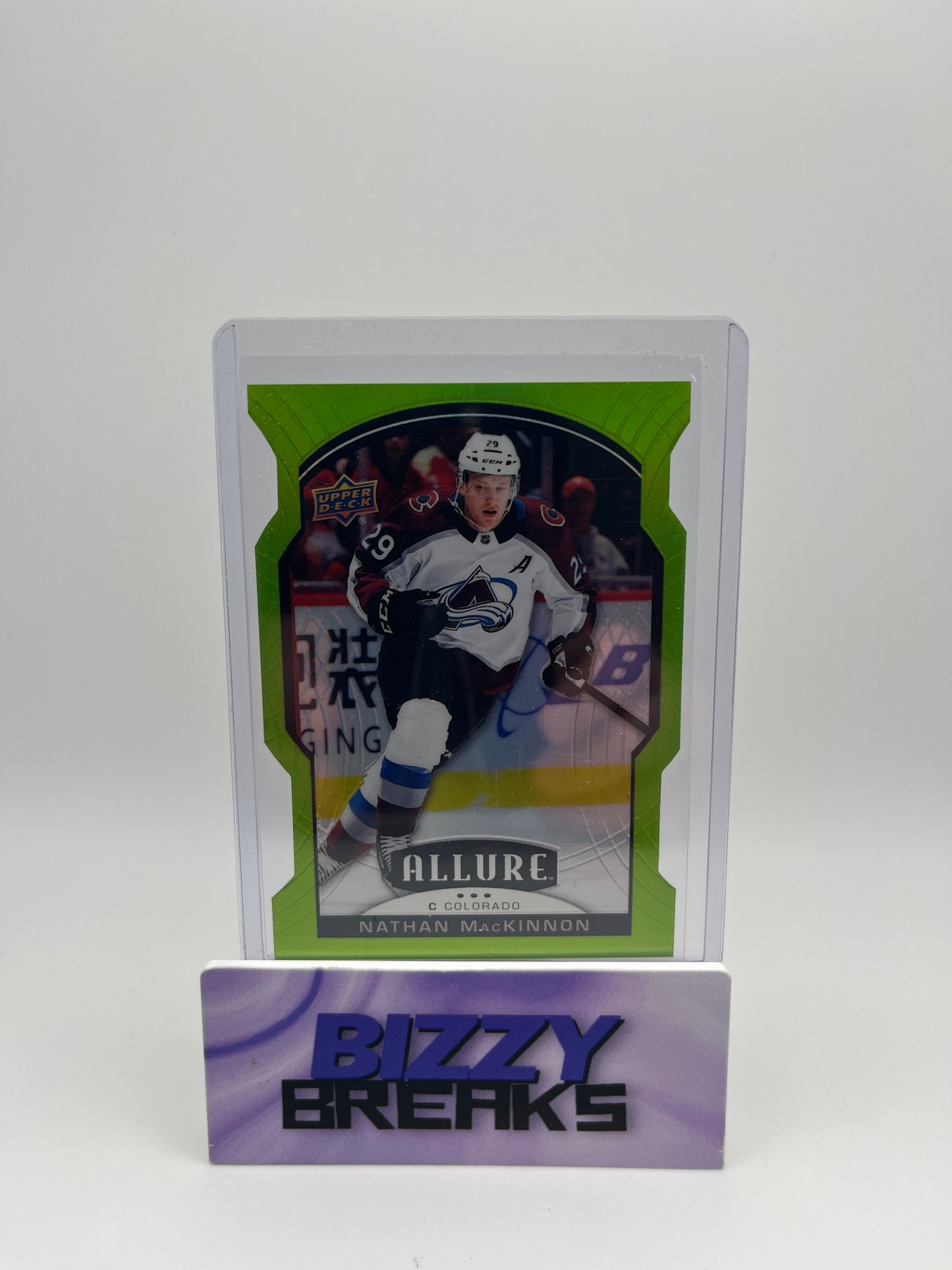 *SINGLES* NATHAN MACKINNON ALLURE GREEN QUARTZ 41/99 COLORADO AVALANCHE