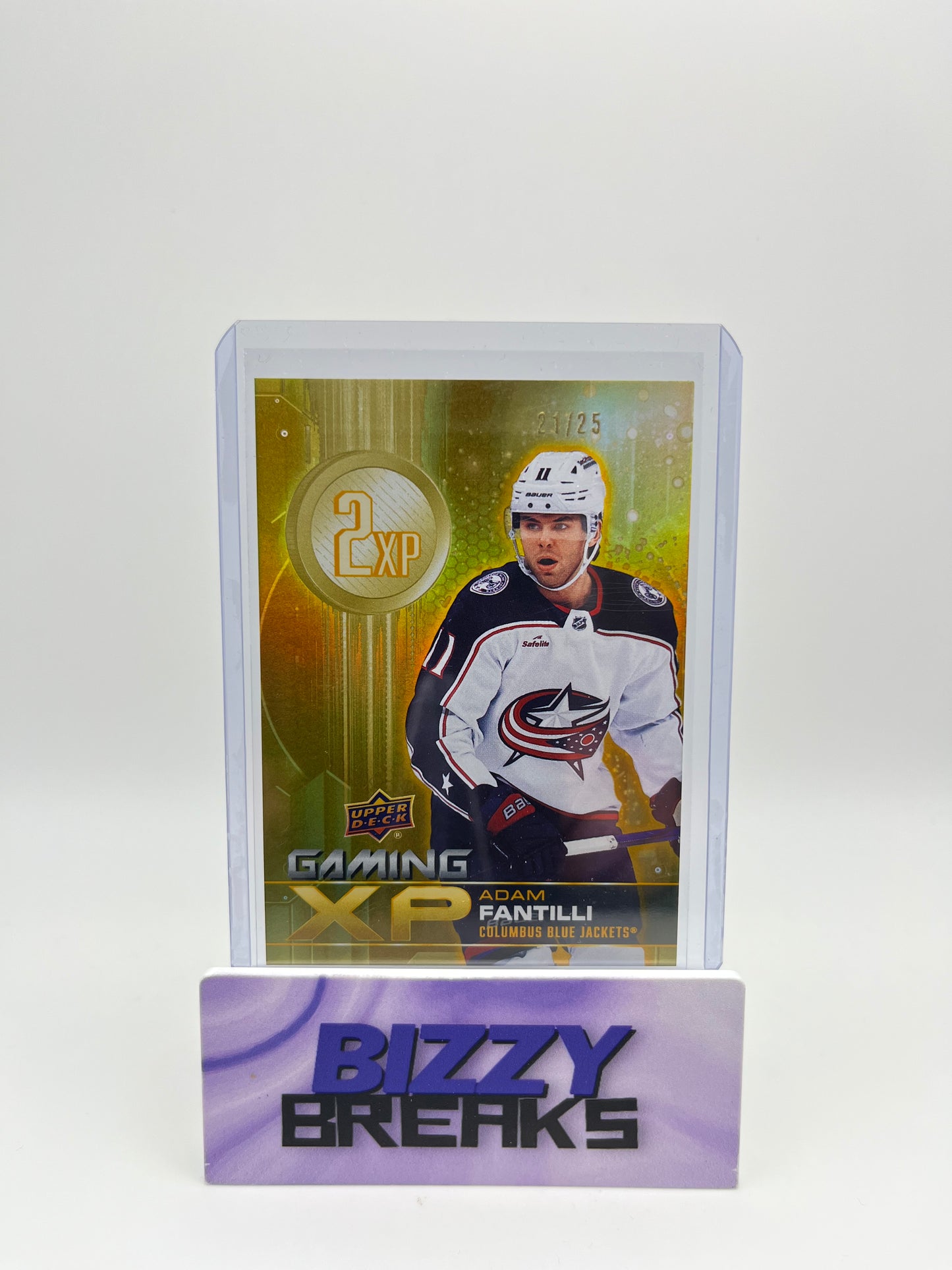 *SINGLES* ADAM FANTILLI GAMING XP GOLD 21/25 COLUMBUS BLUE JACKETS