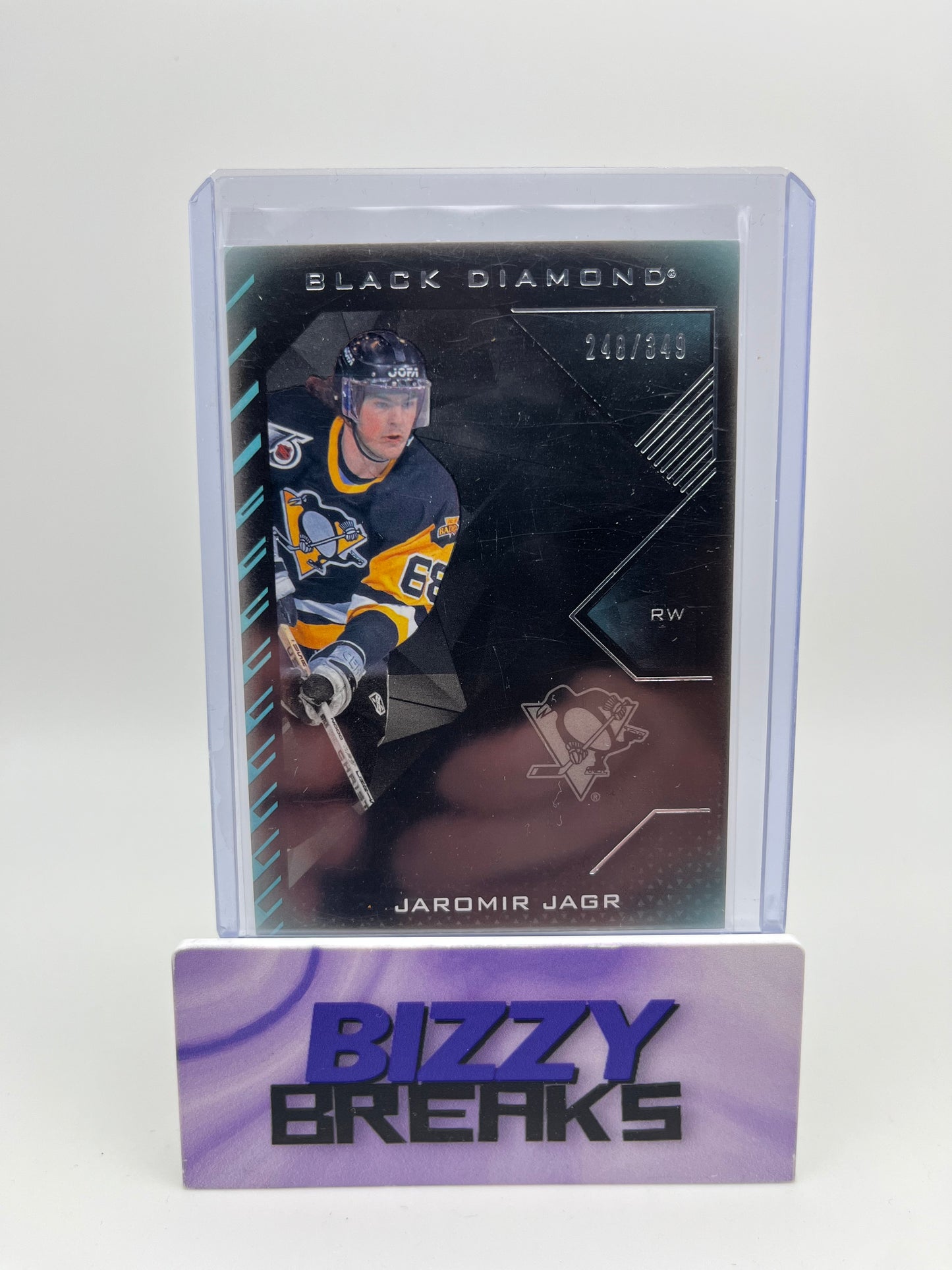 *SINGLES* JAROMIR JAGR BLACK DIAMOND BASE /349 PITTSBURGH PENGUINS