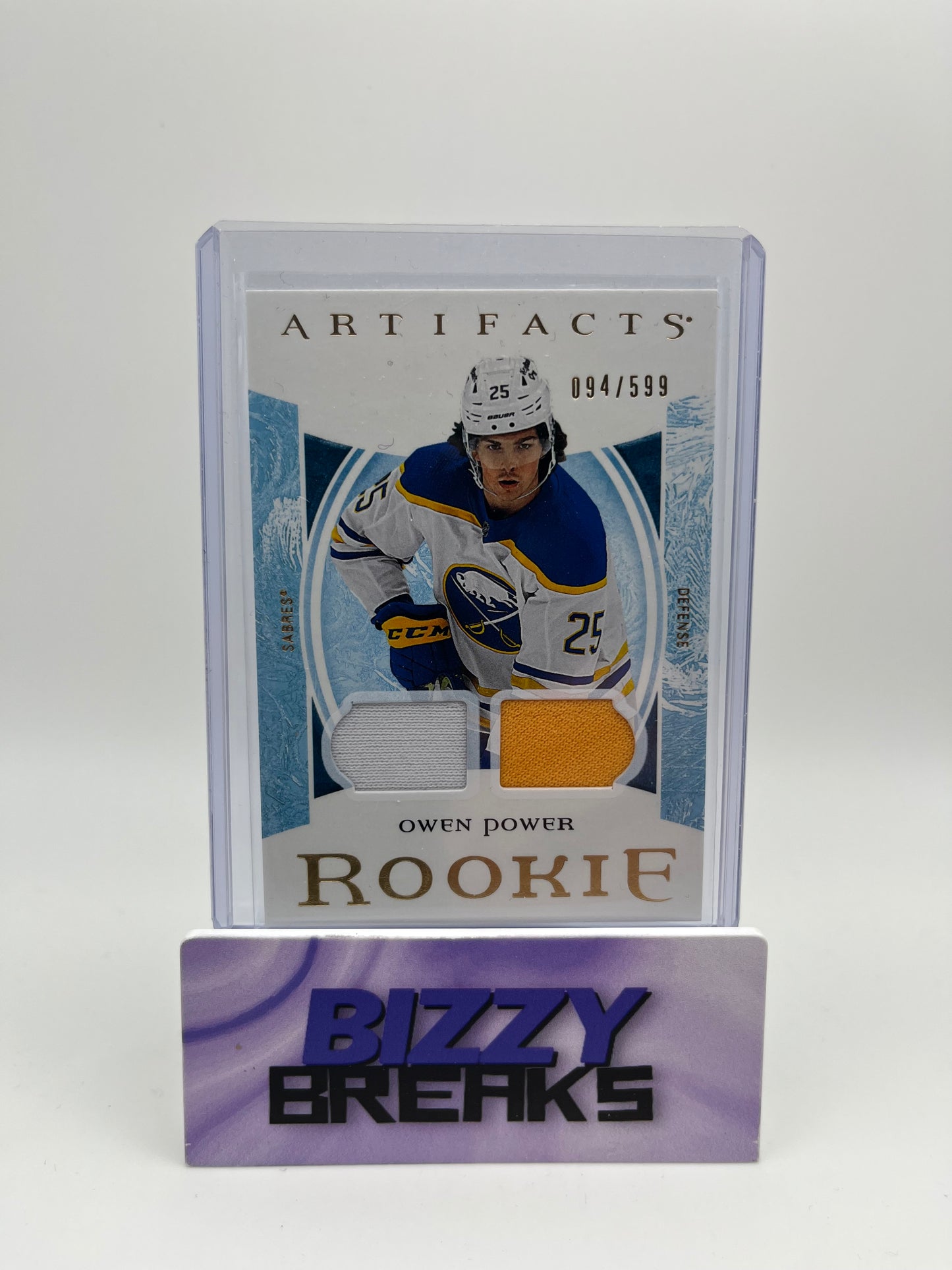 *SINGLES* OWEN POWER ARTIFACTS ROOKIE DUAL JERSEY 094/599 BUFFALO SABRES
