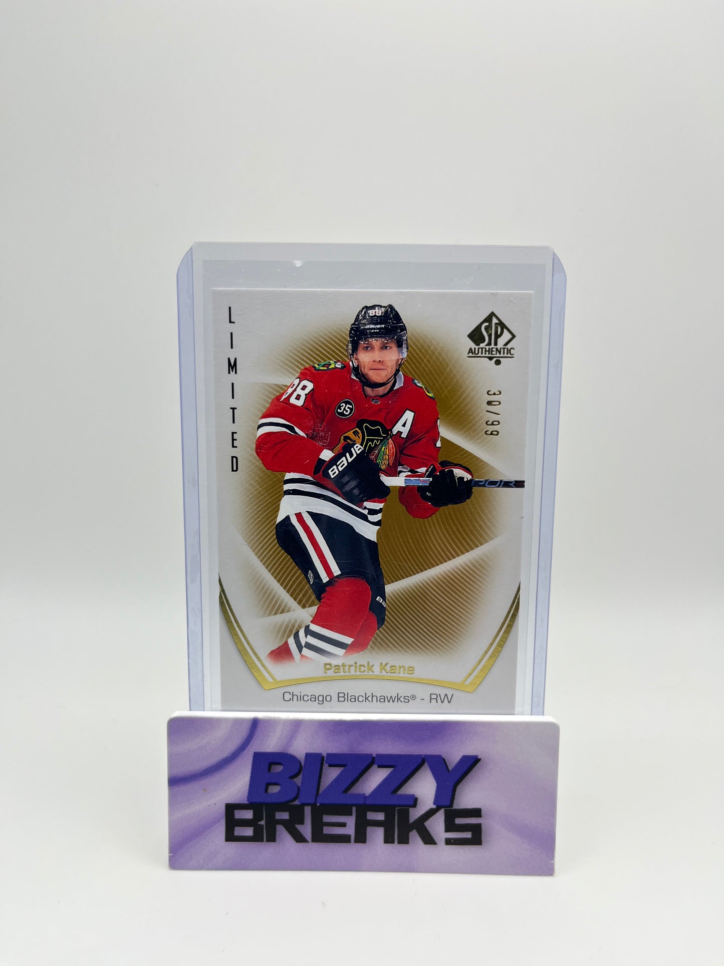 *SINGLES* PATRICK KANE SP AUTHENTIC LIMITED GOLD BASE 30/99 CHICAGO BLACKHAWKS