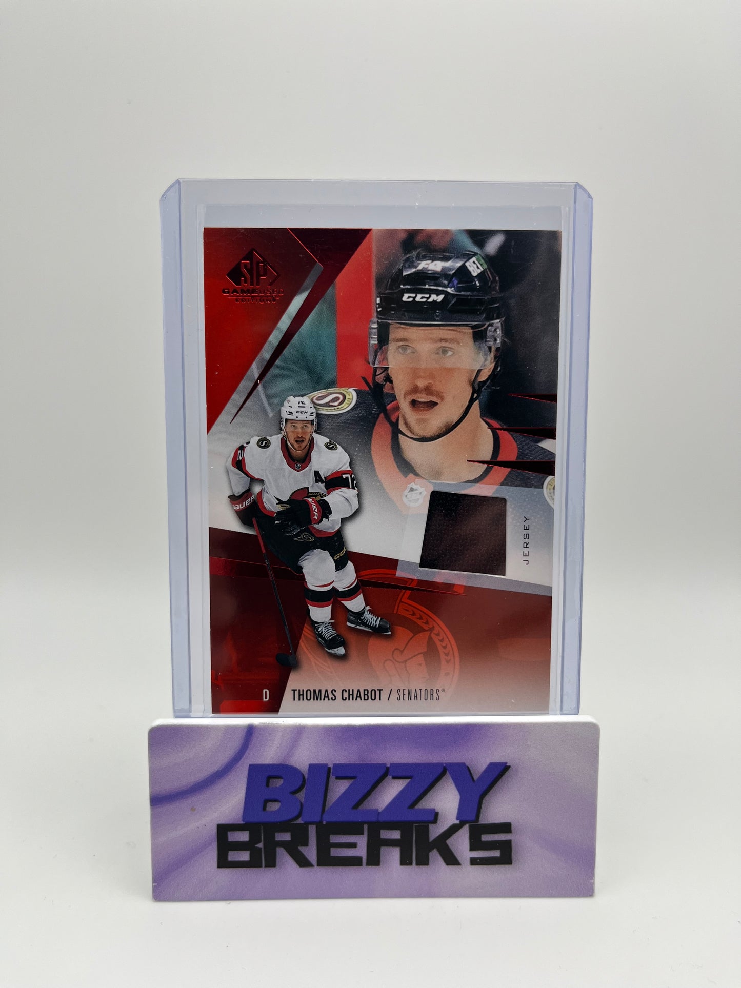 *SINGLES* THOMAS CHABOT SP GAME-USED BASE JERSEY OTTAWA SENATORS