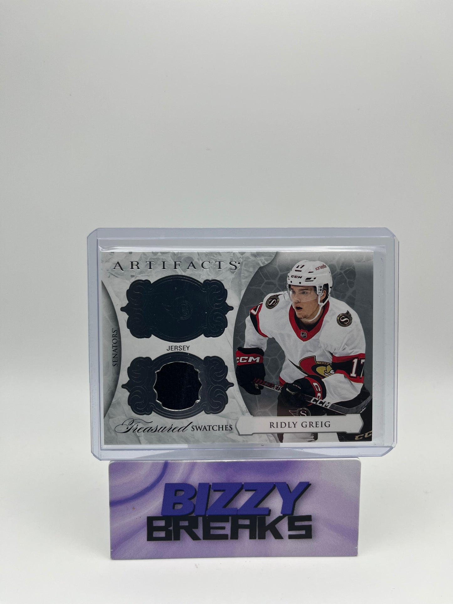 *SINGLES* RIDLY GREIG ARTIFACTS TREASURED SWATCHES OTTAWA SENATORS