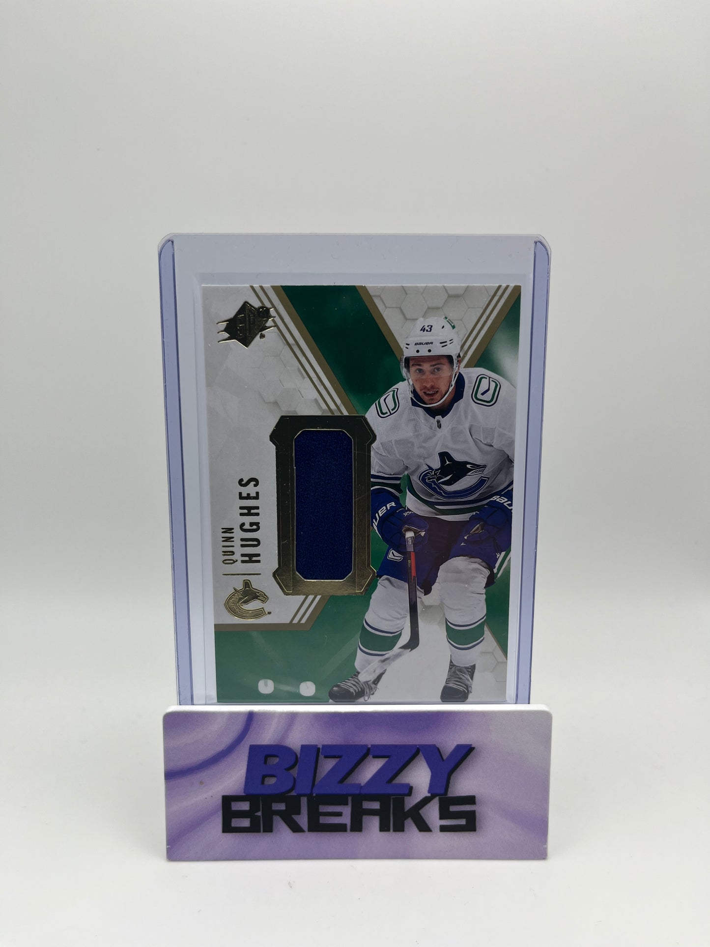 *SINGLES* QUINN HUGHES SPX BASE JERSEY VANCOUVER CANUCKS