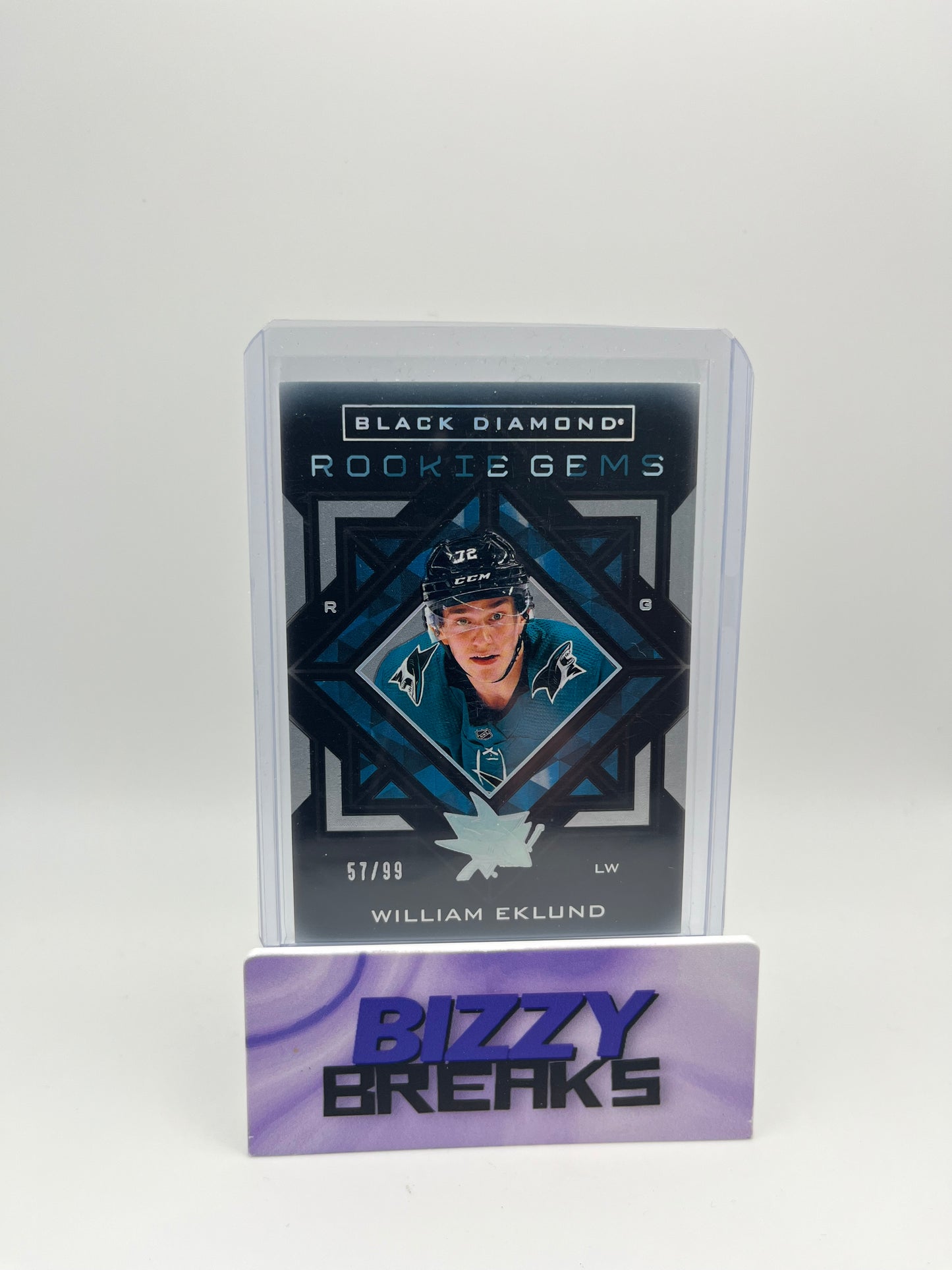 *SINGLES* WILLIAM EKLUND BLACK DIAMOND ROOKIE GEMS 57/99 SAN JOSE SHARKS