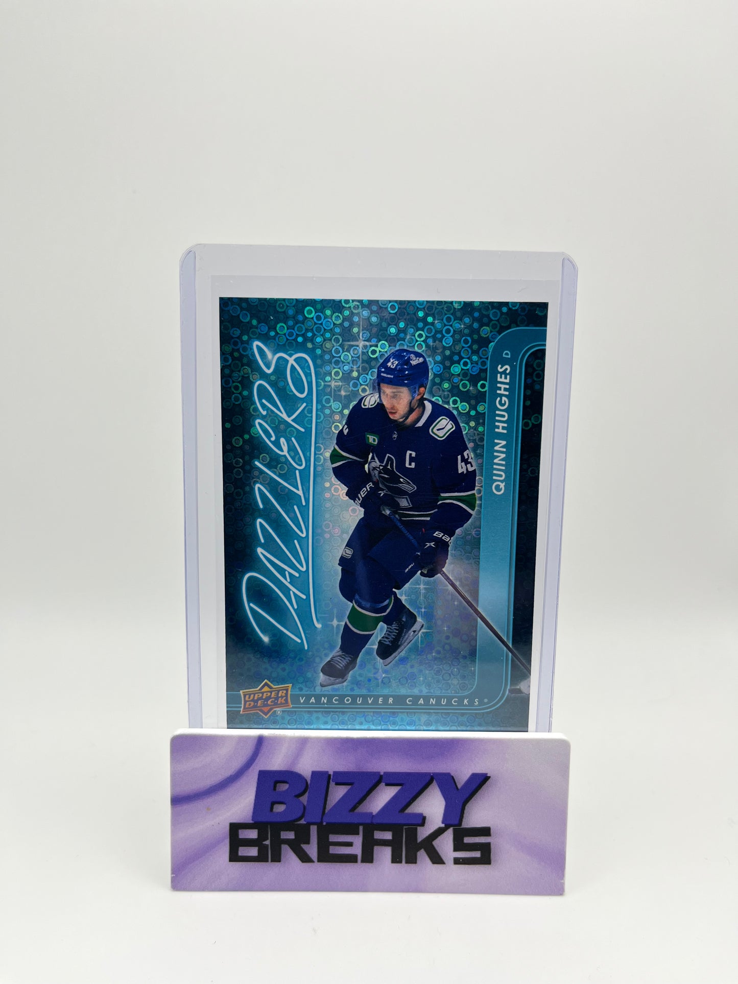 *SINGLES* QUINN HUGHES BLUE DAZZLERS VANCOUVER CANUCKS