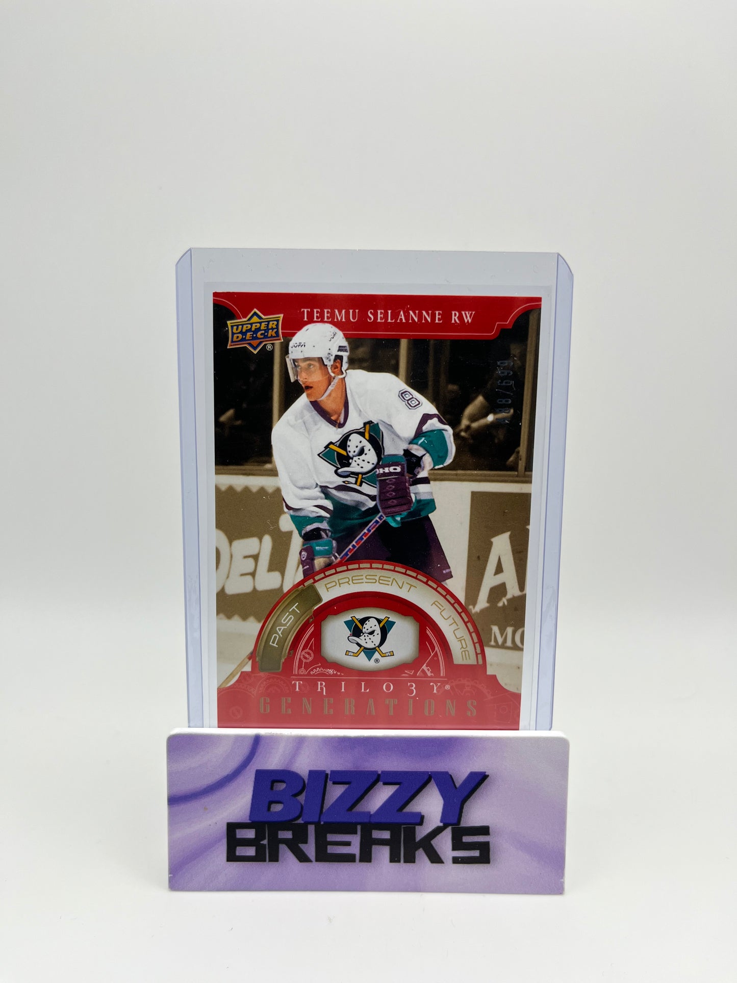 *SINGLES* TEEMU SELANNE TRILOGY GENERATIONS RED 488/699 ANAHEIM DUCKS