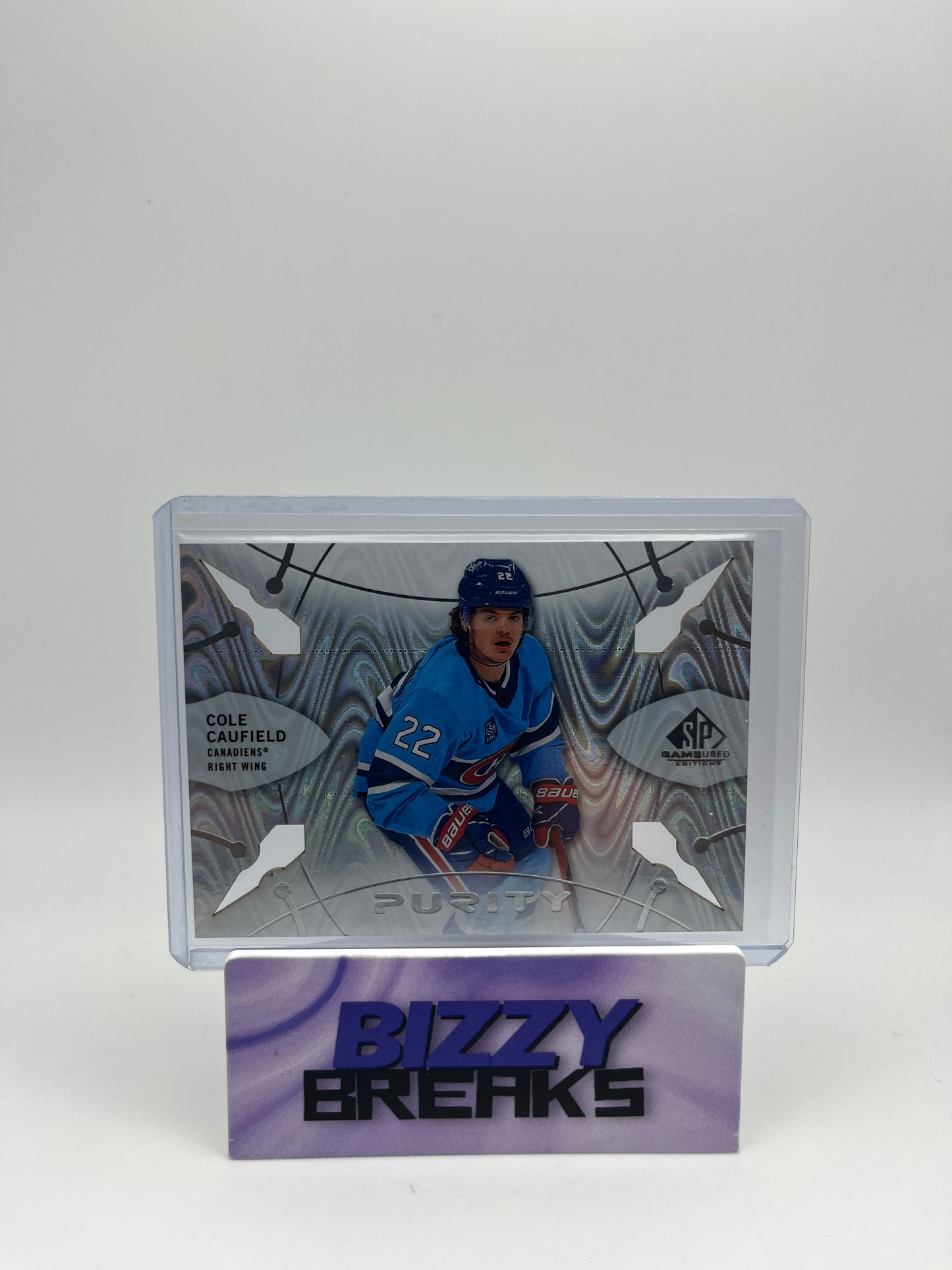 *SINGLES* COLE CAUFIELD SP GAME USED PURITY BASE MONTREAL CANADIENS