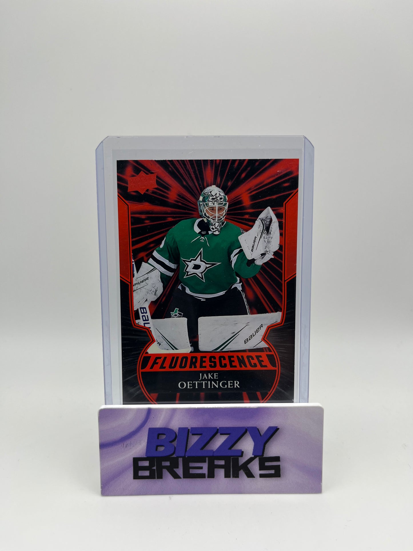 *SINGLES* JAKE OETTINGER ORANGE FLUORESCENCE ROOKIE DALLAS STARS