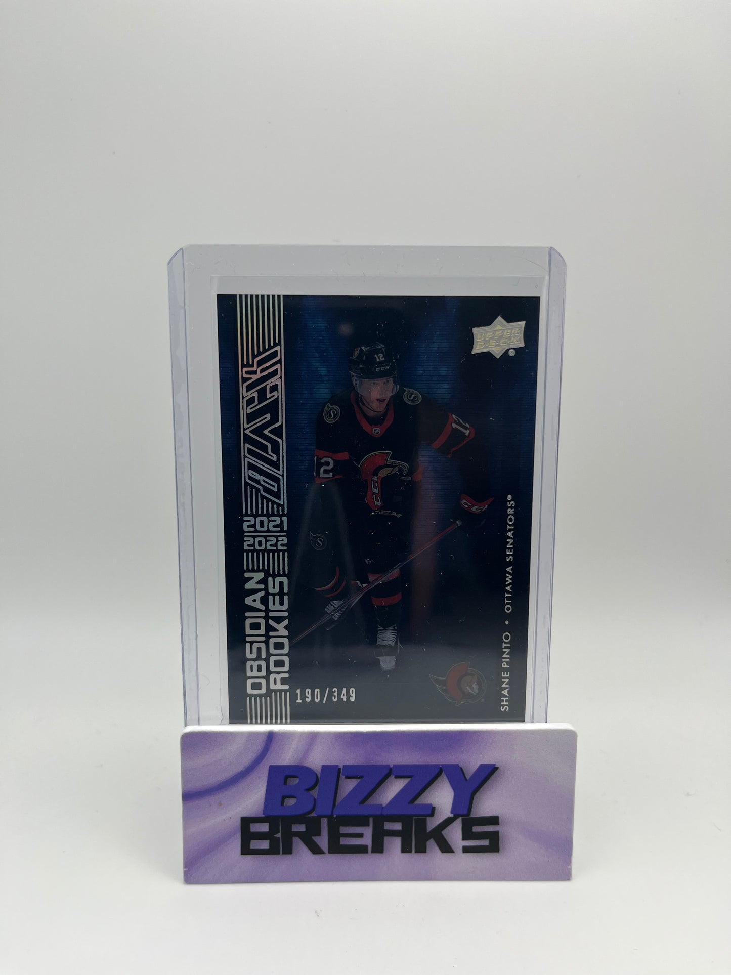 *SINGLES* SHANE PINTO BLACK OBSIDIAN ROOKIES 190/349 OTTAWA SENATORS
