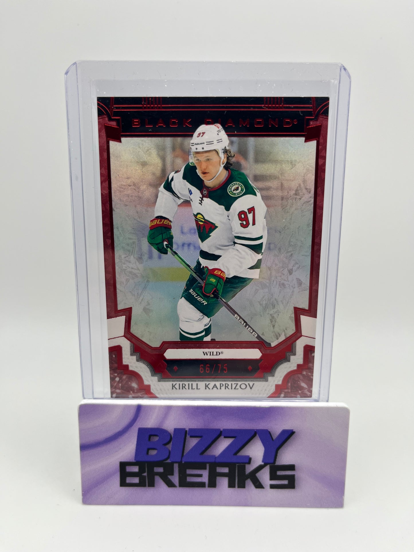 *SINGLES* KIRILL KAPRIZOV BLACK DIAMOND BASE RED /75 MINNESOTA WILD