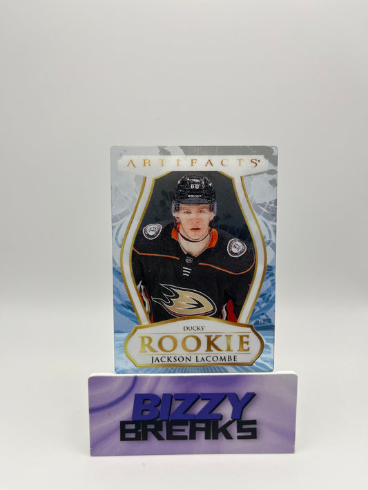 *SINGLES* JACKSON LACOMBE ARTIFACTS PLEXI ROOKIE SSP ANAHEIM DUCKS
