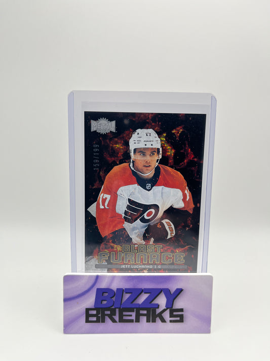 *SINGLES* JETT LUCHANKO ROOKIE METAL UNIVERSE BLAST FURNACE SPECKLE 159/199 PHILADELPHIA FLYERS