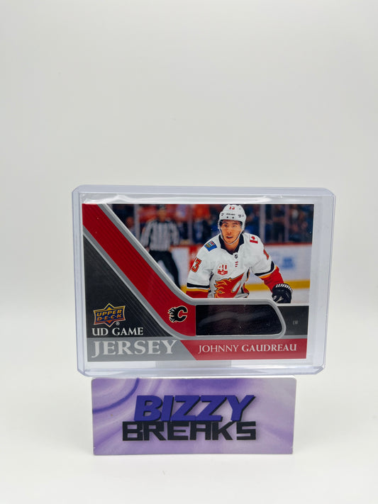 *SINGLES* JOHNNY GAUDREAU UD GAME JERSEY CALGARY FLAMES