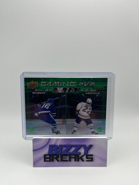 *SINGLES* MITCH MARNER COLE CAUFIELD GAMING PVP GREEN 11/199 TORONTO MAPLE LEAFS MONTREAL CANADIENS