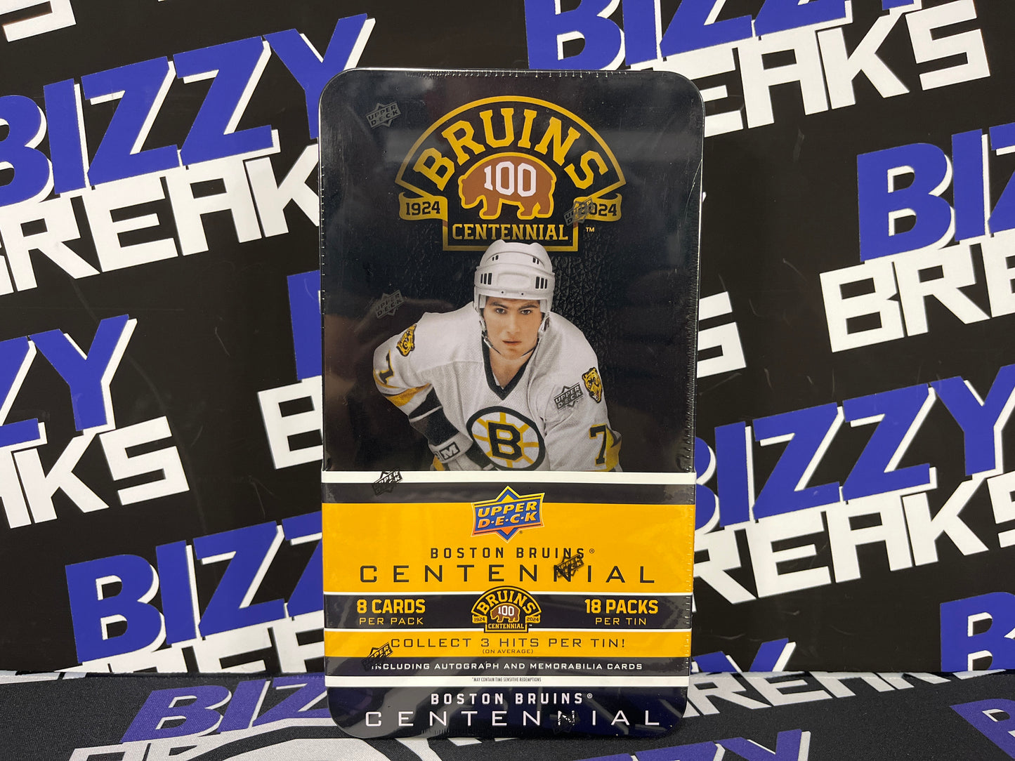 23/24 BOSTON BRUINS CENTENNIAL HOCKEY HOBBY TIN
