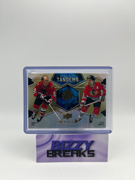 *SINGLES* BOBBY HULL STAN MIKITA EXQUISITE TANDEMS GOLD 75/99 CHICAGO BLACKHAWKS