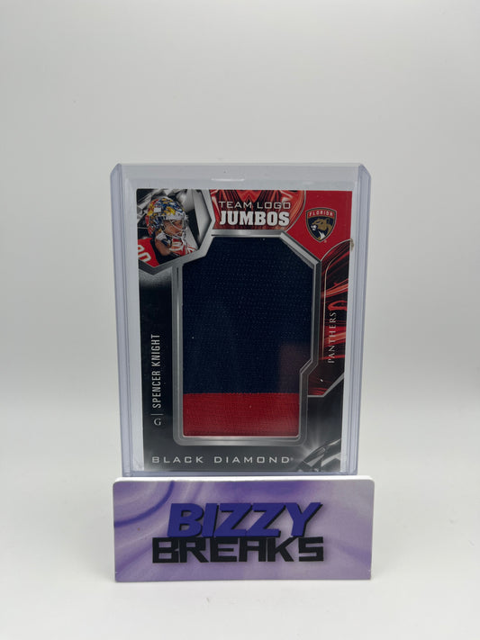 *SINGLES* SPENCER KNIGHT BLACK DIAMOND TEAM LOGO JUMBOS FLORIDA PANTHERS