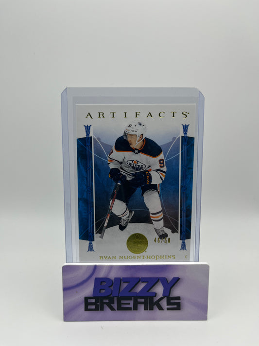 *SINGLES* RYAN NUGENT-HOPKINS ARTIFACTS YELLOW 46/50 EDMONTON OILERS