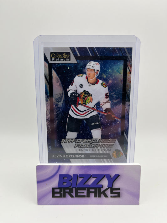 *SINGLES* KEVIN KORCHINSKI PLATINUM MARQUEE ROOKIE COSMIC 28/65 CHICAGO BLACKHAWKS