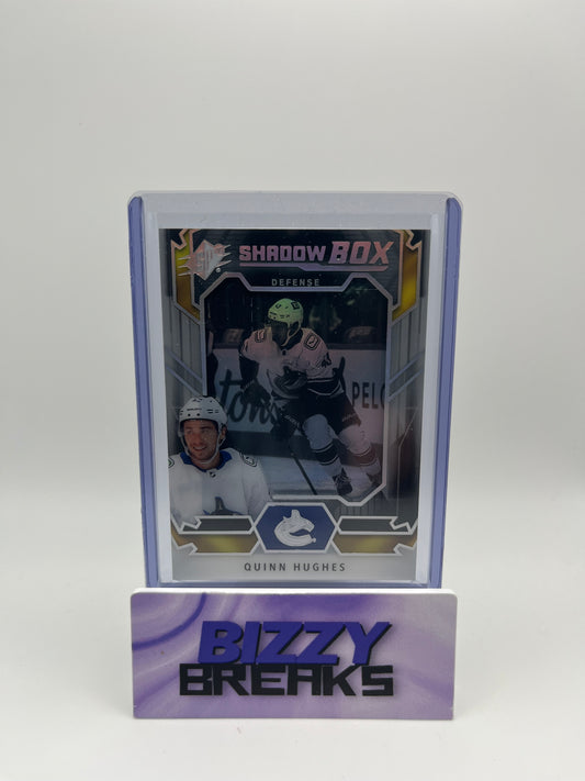 *SINGLES* QUINN HUGHES SPX SHADOW BOX VANCOUVER CANUCKS