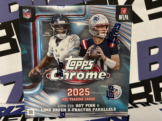 2025 TOPPS CHROME FOOTBALL MEGA BOX