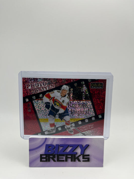 *SINGLES* MATTHEW TKACHUK PLATINUM PHOTO DRIVEN RED PIXELS 64/85 FLORIDA PANTHERS