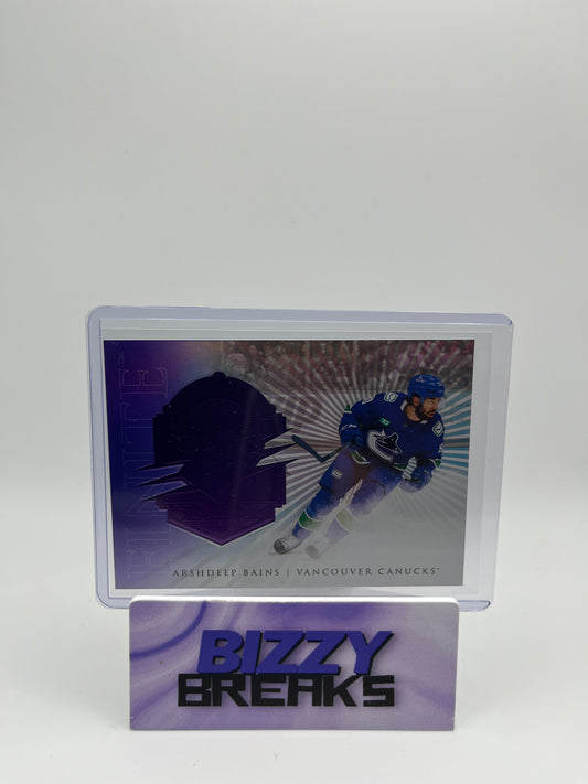*SINGLES* ARSHDEEP BAINS SPX FINITE ROOKIES PURPLE 79/99 VANCOUVER CANUCKS