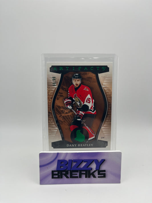 *SINGLES* DANY HEATLEY ARTIFACTS GREEN 80/99 OTTAWA SENATORS