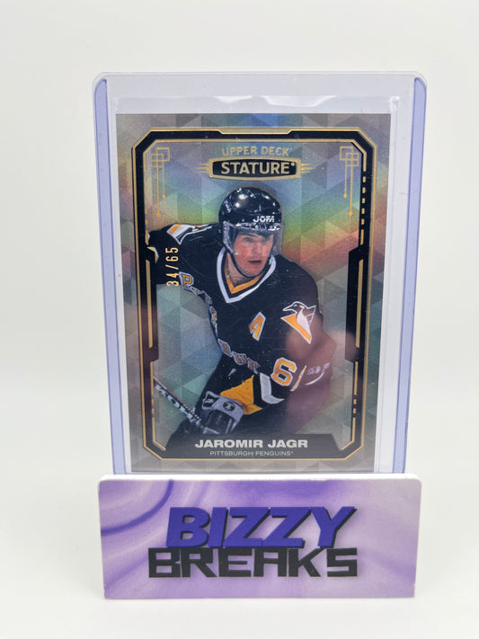 *SINGLES* JAROMIR JAGR STATURE DESIGN VARIANT /65 PITTSBURGH PENGUINS