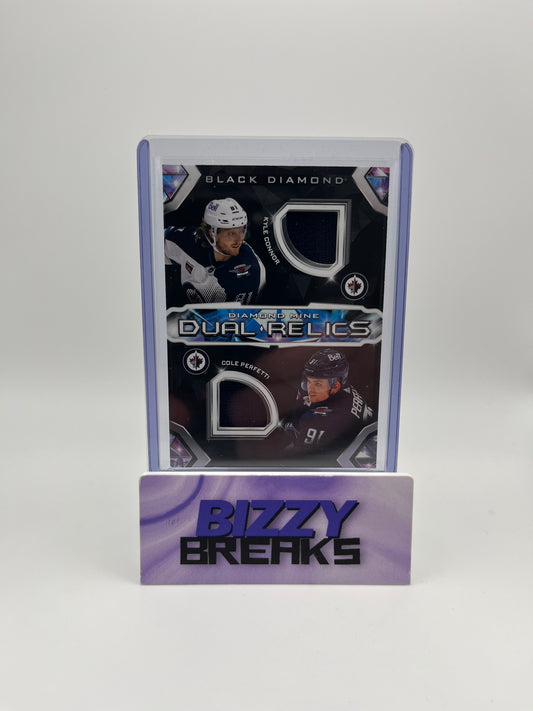 *SINGLES* KYLE CONNOR COLE PERFETTI DIAMOND MINE DUAL RELICS WINNIPEG JETS