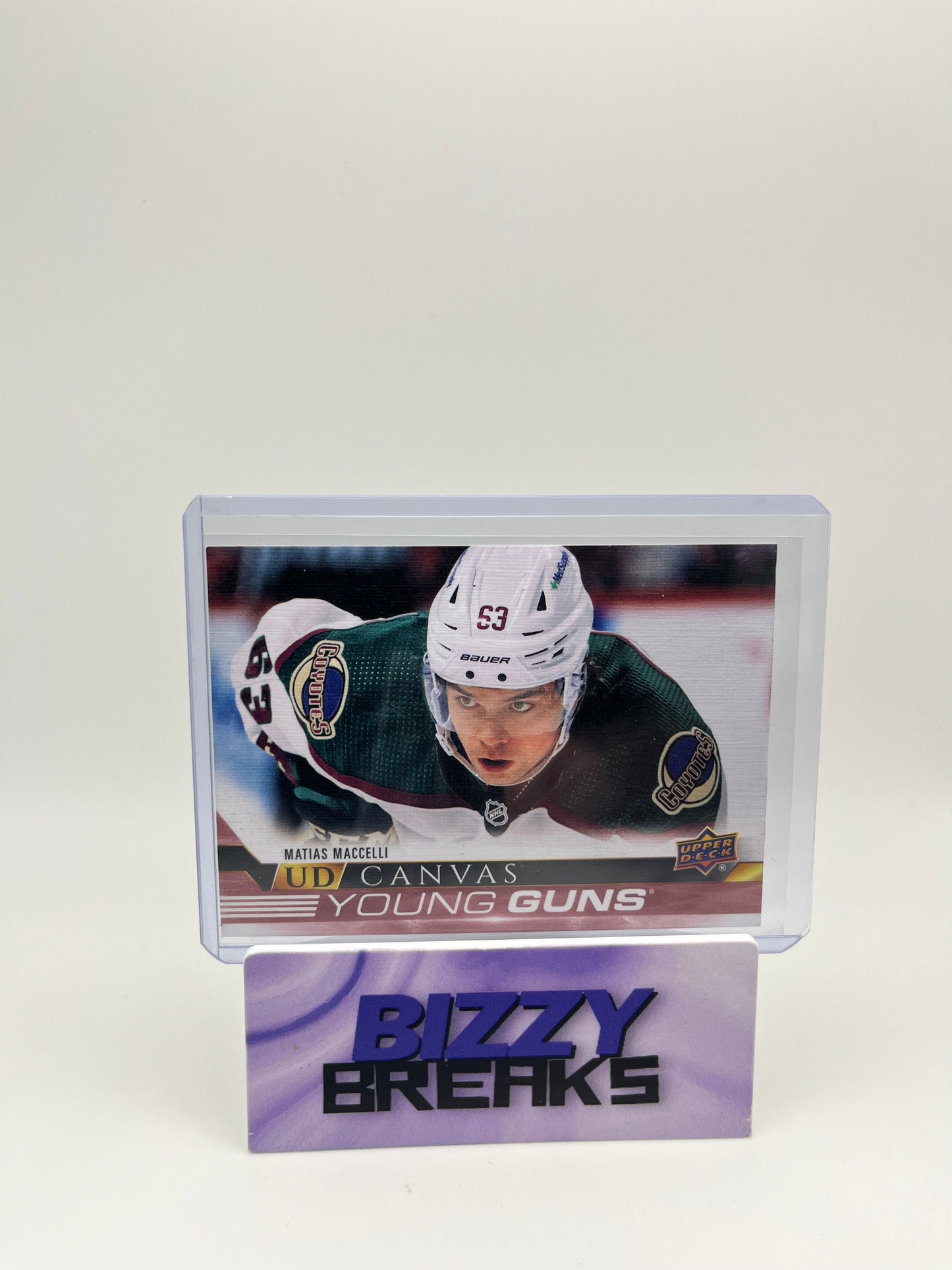 *SINGLES* MATIAS MACCELLI YOUNG GUNS CANVAS ARIZONA COYOTES