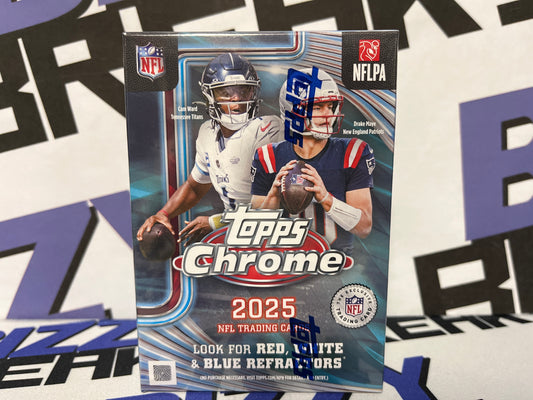 2025 TOPPS CHROME FOOTBALL BLASTER BOX