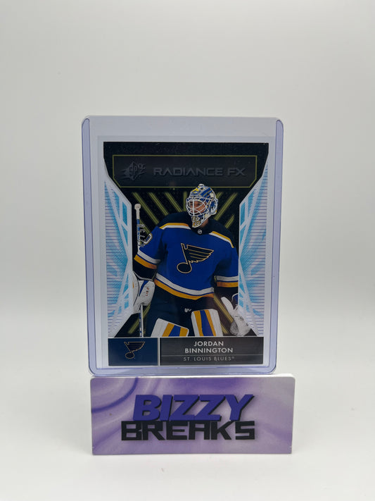 *SINGLES* JORDAN BINNINGTON SPX RADIANCE FX GOLD 42/50 ST. LOUIS BLUES