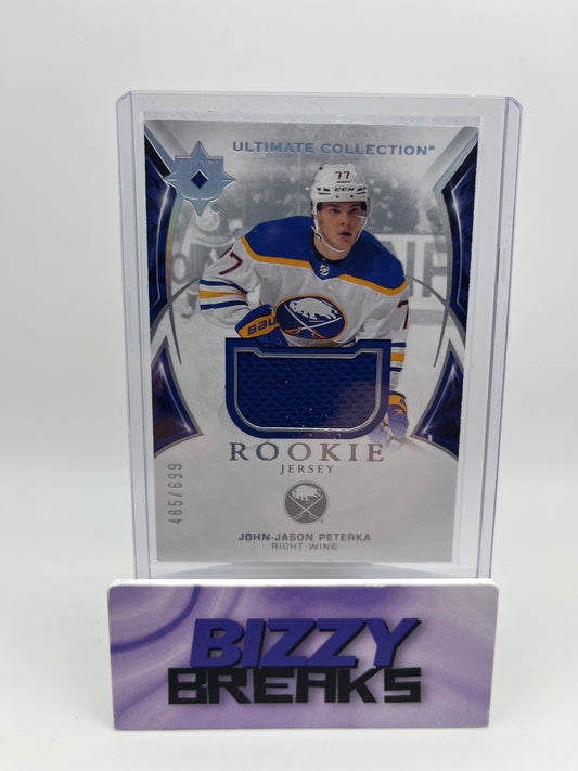 *SINGLES* JOHN-JASON PETERKA ULTIMATE ROOKIE JERSEY /699 BUFFALO SABRES