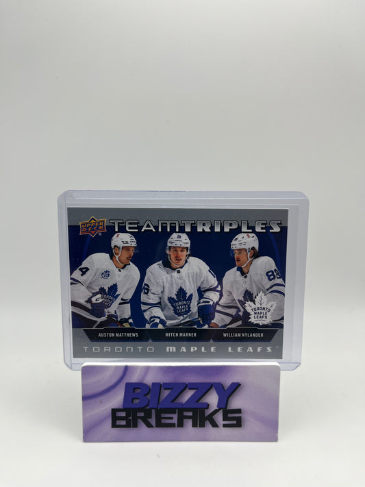*SINGLES* MATTHEWS/MARNER/NYLANDER TEAM TRIPLES TORONTO MAPLE LEAFS