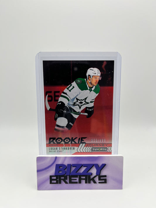 *SINGLES* LOGAN STANKOVEN ROOKIE JOURNEY AWAY 35/499 DALLAS STARS