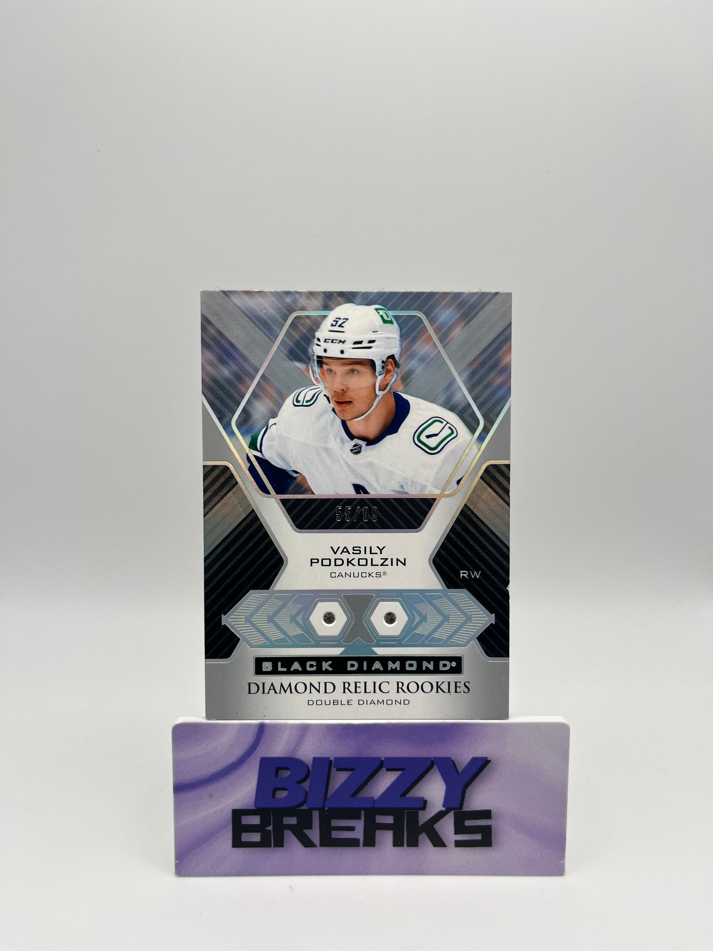 *SINGLES* VASILY PODKOLZIN BLACK DIAMOND DIAMOND RELIC ROOKIES DOUBLE DIAMOND VANCOUVER CANUCKS