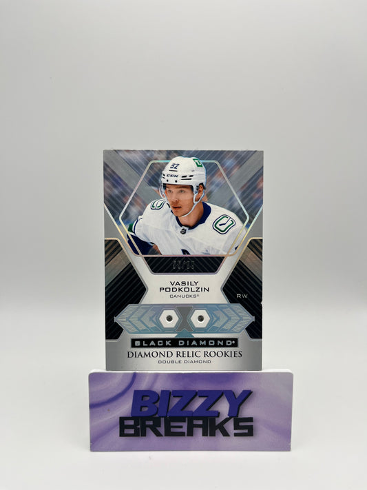 *SINGLES* VASILY PODKOLZIN BLACK DIAMOND DIAMOND RELIC ROOKIES DOUBLE DIAMOND VANCOUVER CANUCKS