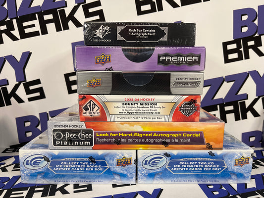 BREAK #1051- PYT - 7 BOX MIXER W/ FANATICS MYSTERY PUCK DRAW!