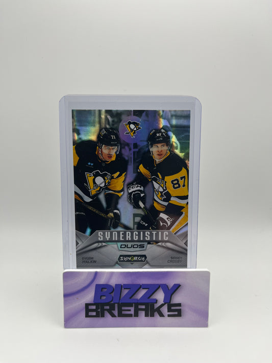 *SINGLES* EVGENI MALKIN SIDNEY CROSBY SYNERGISTIC DUOS PITTSBURGH PENGUINS